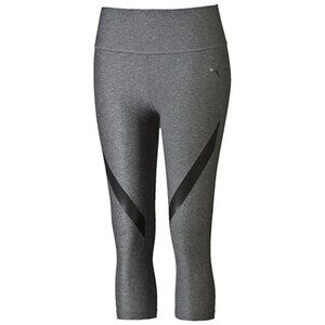 PUMA Heathered Gray PWRSHAPE 3/4 Capri Training Leggings – Women’s Medium (EUC)